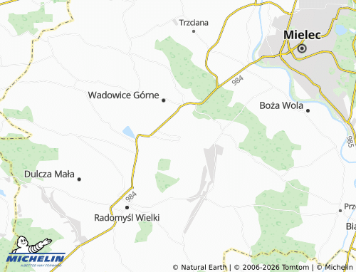 MICHELIN Podborze map - ViaMichelin