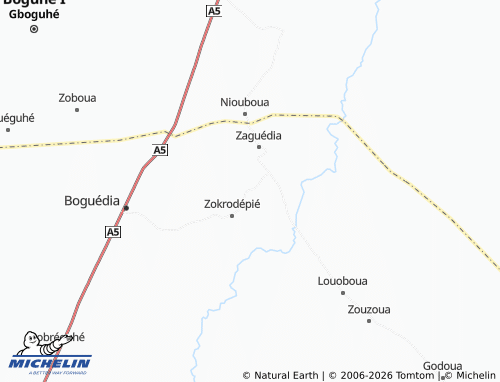 MICHELIN-Landkarte Békora - ViaMichelin
