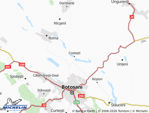 MICHELIN Costești map - ViaMichelin