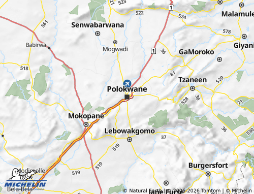 Carte MICHELIN Limpopo - ViaMichelin