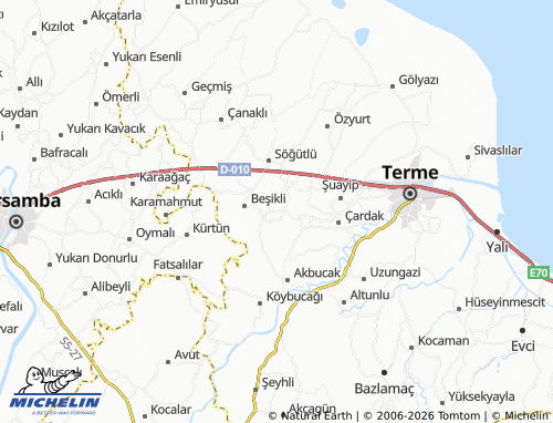 MICHELIN Yenicami map - ViaMichelin