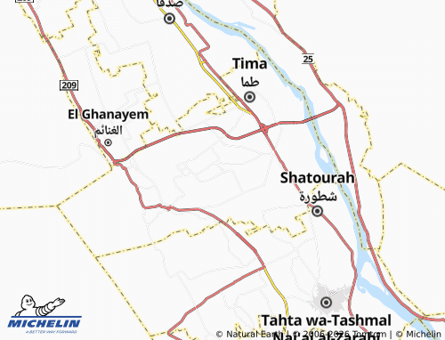 Mapa MICHELIN Ezbat al-Qawiyyah - ViaMichelin