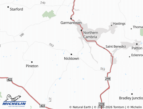 Carte MICHELIN Nicktown - ViaMichelin