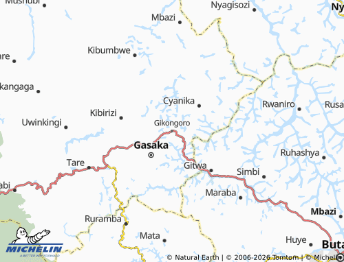 Mapa MICHELIN Gikongoro - ViaMichelin