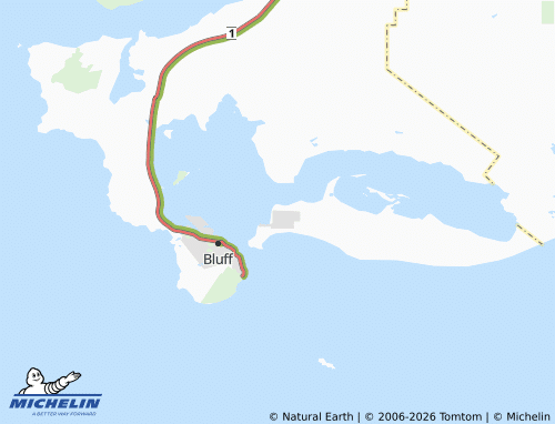 Mapa MICHELIN Tiwai Point - ViaMichelin