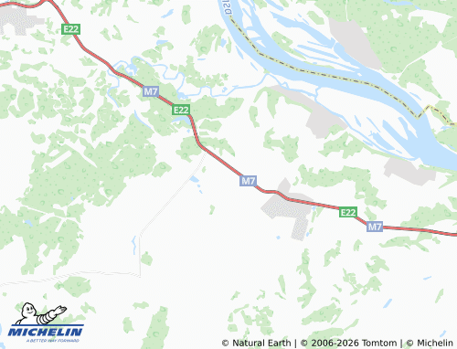 MICHELIN-Landkarte Priozer'ye SNT - ViaMichelin