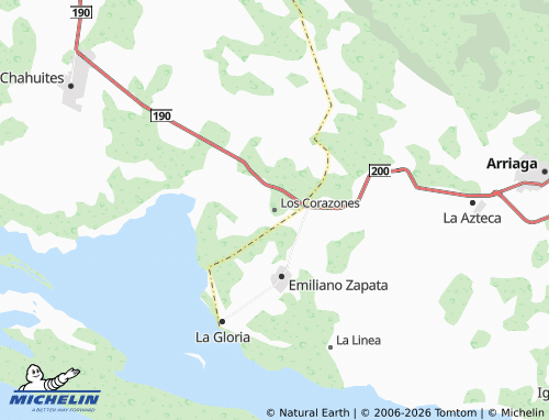 Carte MICHELIN Los Corazones - ViaMichelin