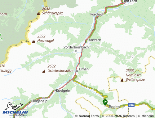 Mapa MICHELIN Martinau - ViaMichelin