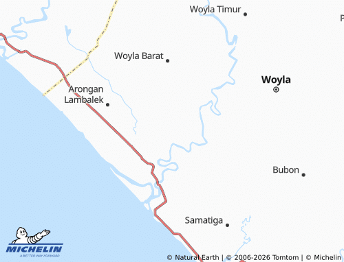 MICHELIN Lueng Baro map - ViaMichelin
