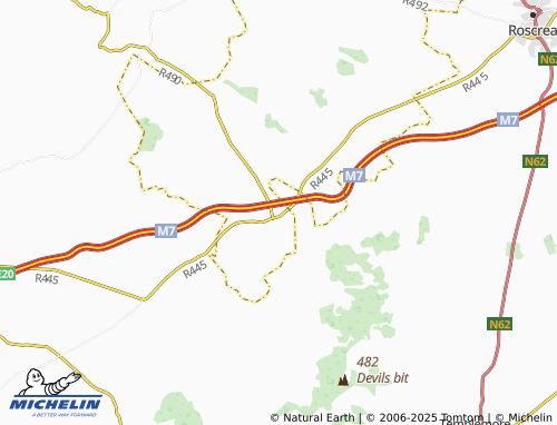 MICHELIN Moneygall map - ViaMichelin