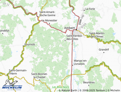 Kaart MICHELIN Champétières - ViaMichelin