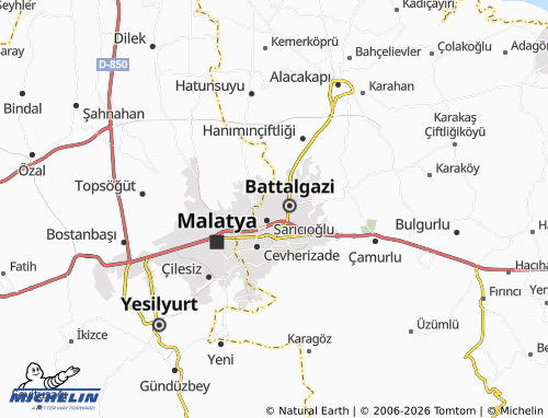 MICHELIN Şehitfevzi map - ViaMichelin