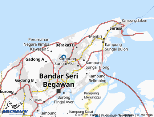Mapa MICHELIN Kampung Manggis - ViaMichelin