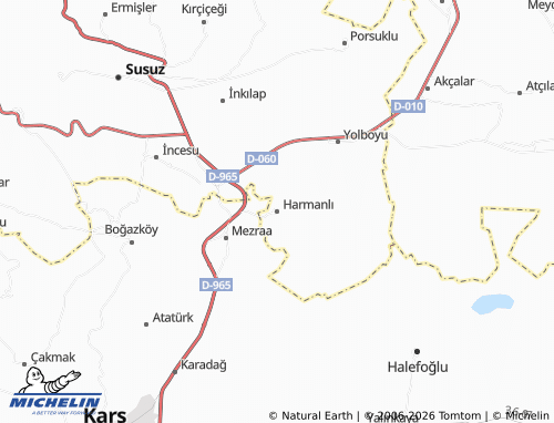 MICHELIN Harmanlı map - ViaMichelin