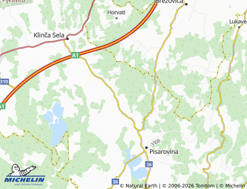Mapa MICHELIN Bratina-Kramarići - ViaMichelin