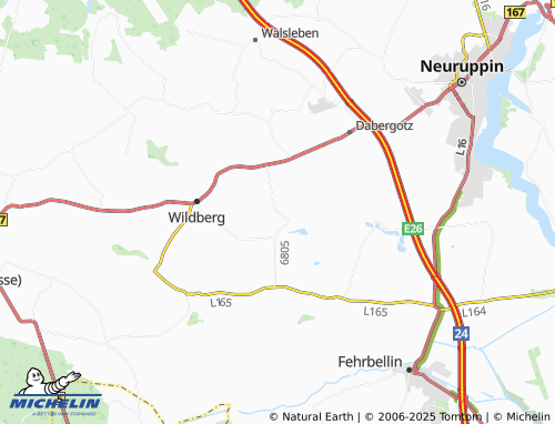 MICHELIN Lüchfeld map - ViaMichelin