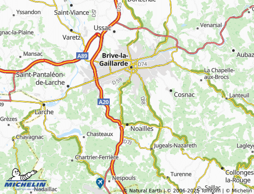 MICHELIN-Landkarte Champ - ViaMichelin