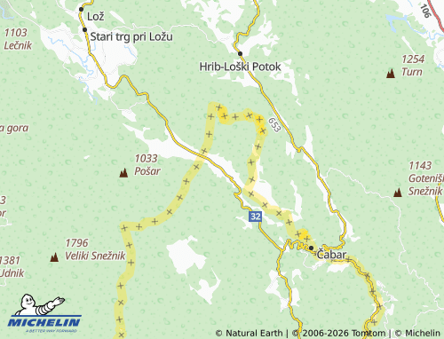 Mapa MICHELIN Prezid - ViaMichelin