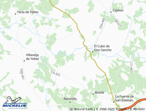 MICHELIN Ituero de Huebra map - ViaMichelin