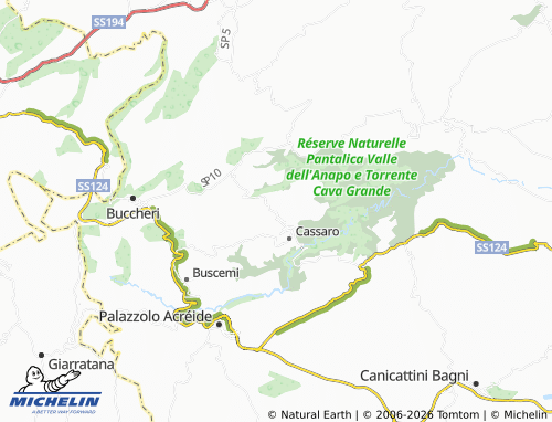 MICHELIN Ferla map - ViaMichelin