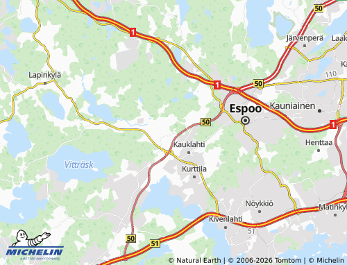 Mapa MICHELIN Espoonkartano - ViaMichelin