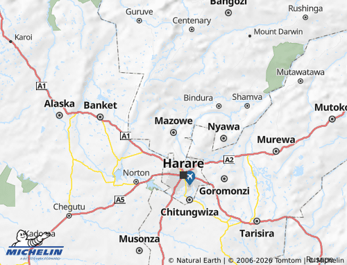 MICHELIN-Landkarte Mazowe - ViaMichelin
