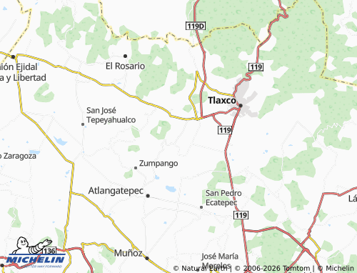 Mappa MICHELIN Santa Clara Ozumba - ViaMichelin