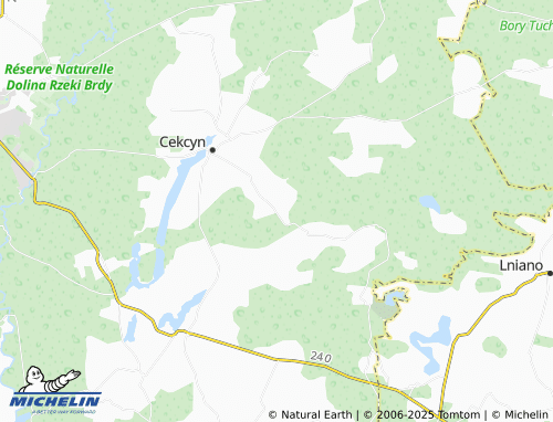 MICHELIN Ostrowo map - ViaMichelin