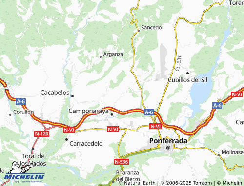 MICHELIN-Landkarte Hervededo - ViaMichelin