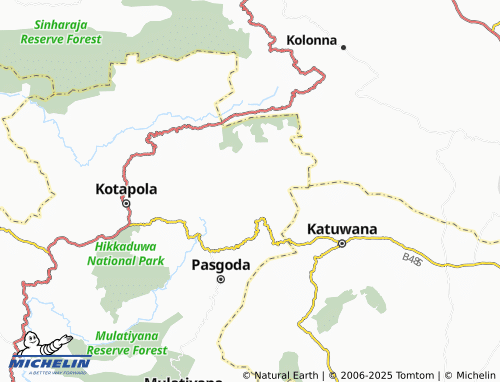 MICHELIN Keeripitiya East map - ViaMichelin