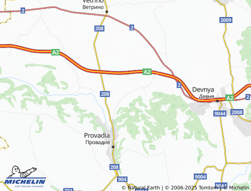 MICHELIN Petrov dol map - ViaMichelin