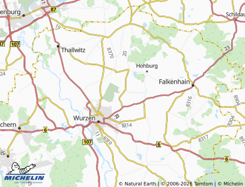 MICHELIN Lüptitz map - ViaMichelin