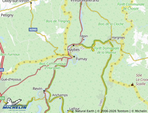 Mappa MICHELIN Fumay - ViaMichelin