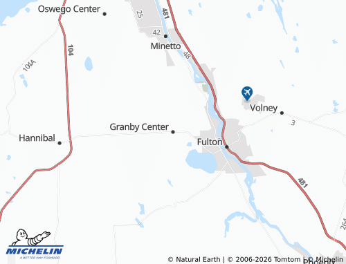 Mapa MICHELIN Granby Center - ViaMichelin