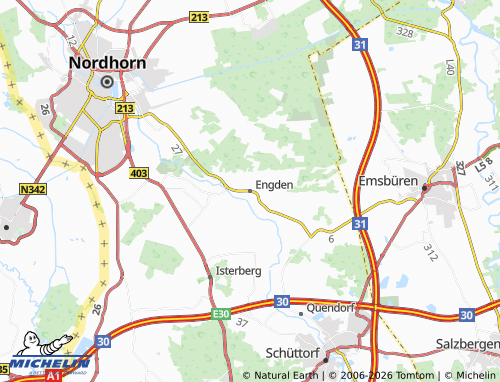 MICHELIN Engden map - ViaMichelin