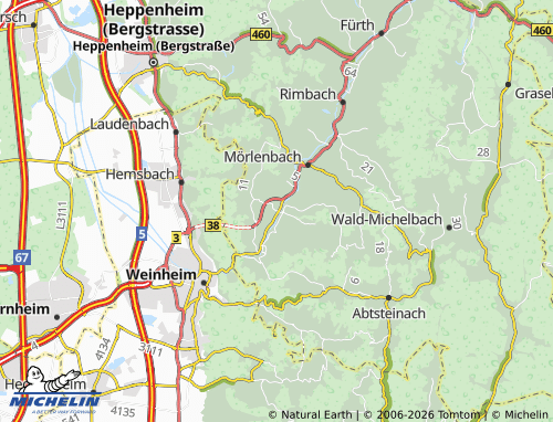 MICHELIN Reisen map - ViaMichelin