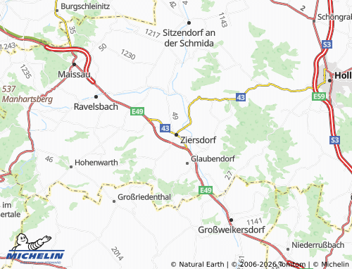 Mapa MICHELIN Ziersdorf - ViaMichelin