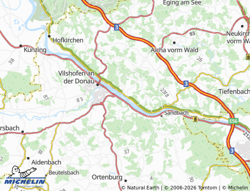 Mapa MICHELIN Windorf - ViaMichelin