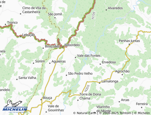 MICHELIN Vale das Fontes map - ViaMichelin