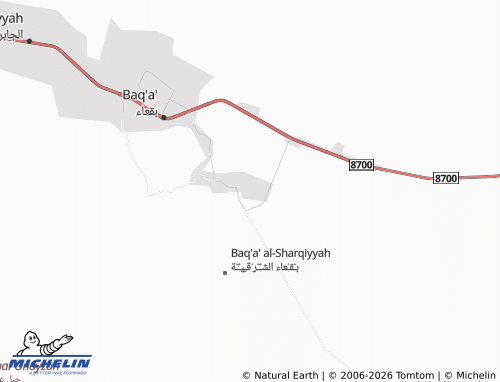 MICHELIN-Landkarte Baq'a' al-Sharqiyyah - ViaMichelin