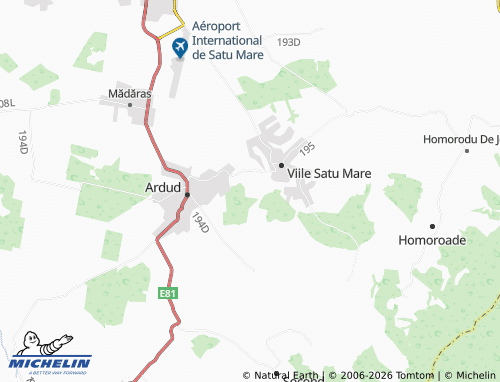 Mappa MICHELIN Ardud-Vii - ViaMichelin