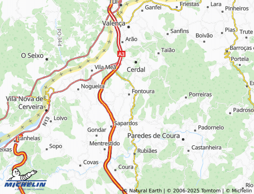 MICHELIN-Landkarte Pereira - ViaMichelin