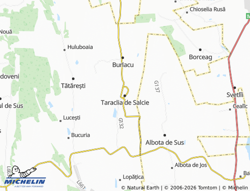 Mappa MICHELIN Taraclia de Salcie - ViaMichelin