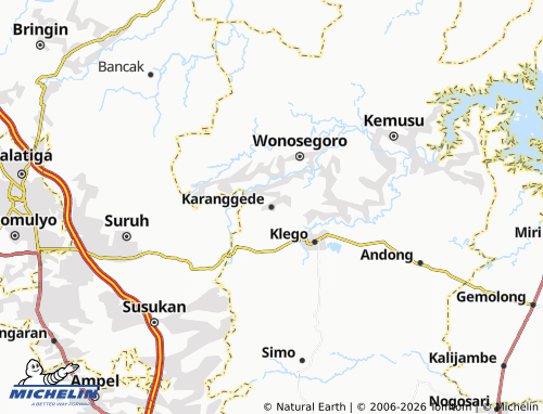 Carte MICHELIN Karanggede - ViaMichelin