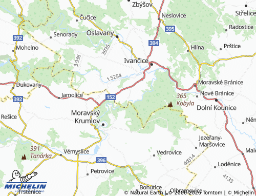 Kaart MICHELIN Budkovice - ViaMichelin