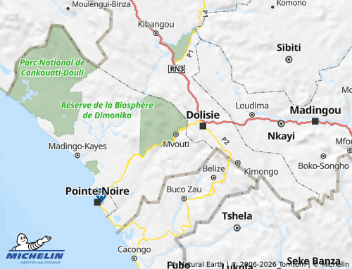 MICHELIN Mvouti map - ViaMichelin