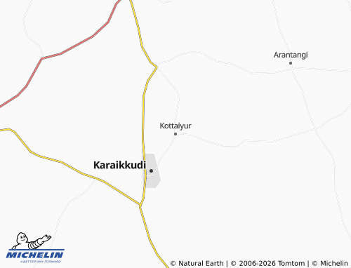 Mappa MICHELIN Kottaiyur - ViaMichelin