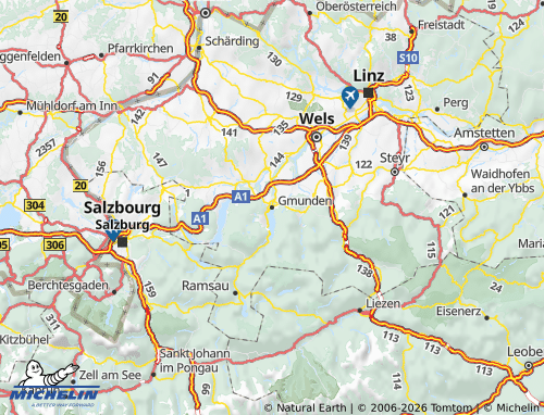 MICHELIN Gmunden map - ViaMichelin