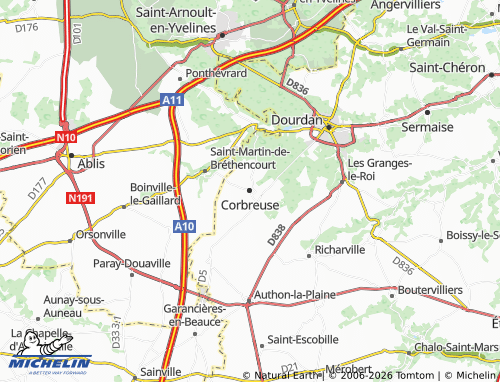 Mappa MICHELIN Corbreuse - ViaMichelin