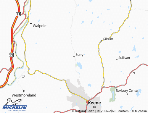 Mapa MICHELIN Surry - ViaMichelin